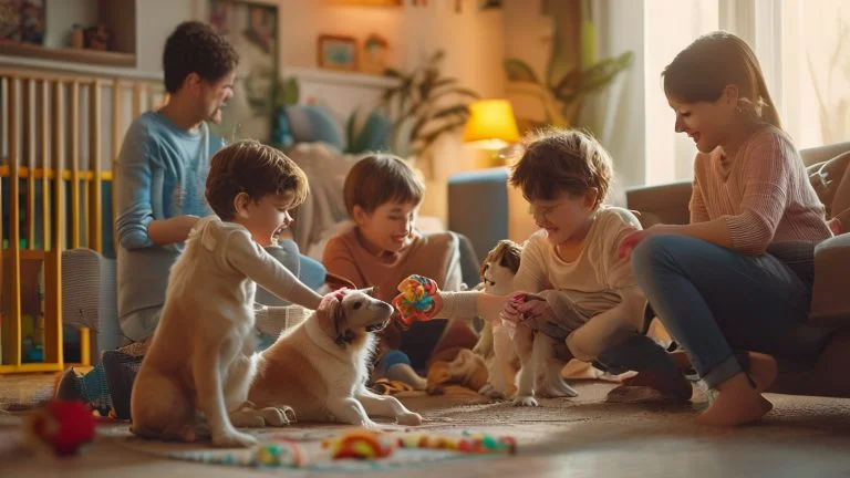Socialize Seu Cão Adotado com Crianças em Casa