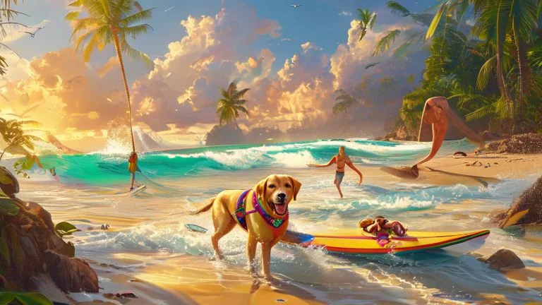 Surfe com Seu Pet: Praias Ideais e Laços Fortes