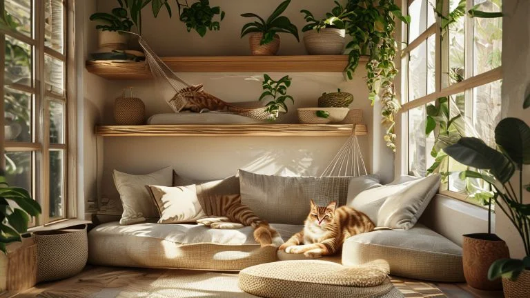 Cantinhos Aconchegantes para Gatos no Apê