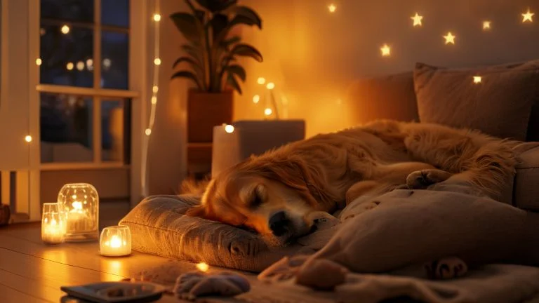 Luz Suave: Relaxe Seu Cachorro com Facilidade