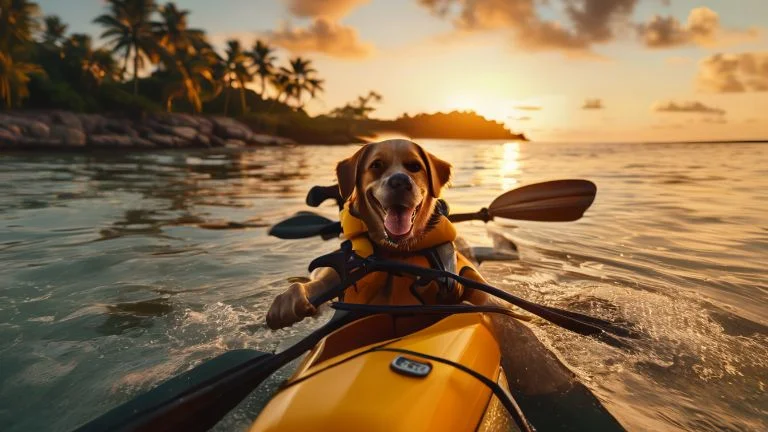 Dicas para kayak com cachorro no litoral